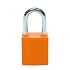 Nylonové zámky s 38mm ocelovým okem, 6 ks, oranžová